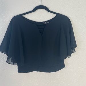 Shedo black crop top